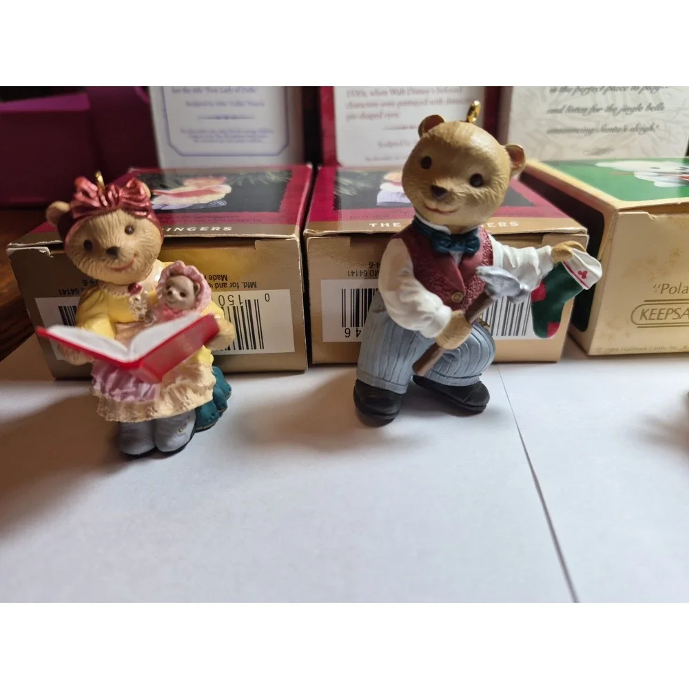 Hallmark Christmas Ornaments Lot Of 3 -the Bearingers And Polar Bear Drummer